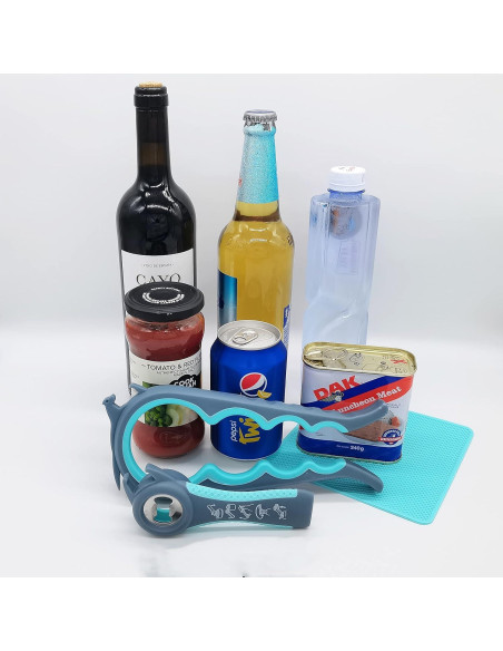 Abridor de Tarros y Botellas 6 en 1 Otstar con Almohadilla Antideslizante