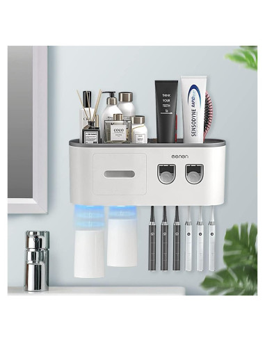 Soporte para Cepillos de Dientes BHeadCat con Dispensador Automático