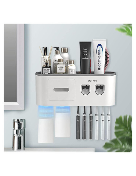 Soporte para Cepillos de Dientes BHeadCat con Dispensador Automático