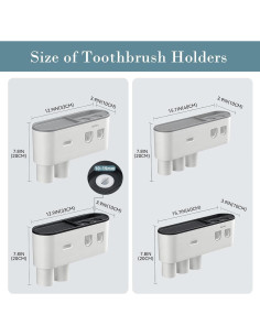 Soporte para Cepillos de Dientes BHeadCat con Dispensador Automático 2