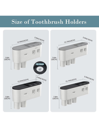 Soporte para Cepillos de Dientes BHeadCat con Dispensador Automático