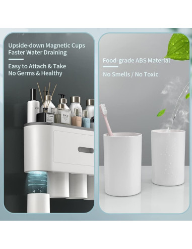 Soporte para Cepillos de Dientes BHeadCat con Dispensador Automático