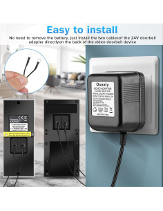 Adaptador de Corriente 24V Ousaly para Timbres y Termostatos 2