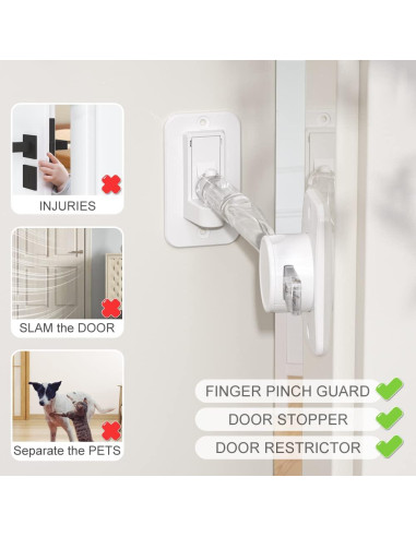 Guardián de Puerta EUDEMON Ajustable para Niños y Mascotas