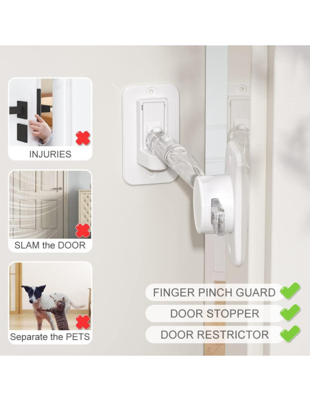 Guardián de Puerta EUDEMON Ajustable para Niños y Mascotas