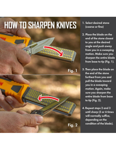 Afilador Combinado de Diamante Smith DCS4 - 2 Etapas, Portátil