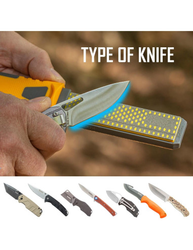 Afilador Combinado de Diamante Smith DCS4 - 2 Etapas, Portátil