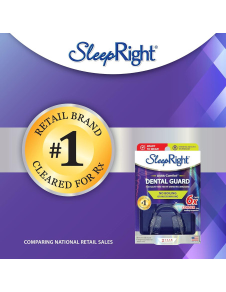 Protector Bucal SleepRight Dura-Comfort para Bruxismo - 1 Cuenta