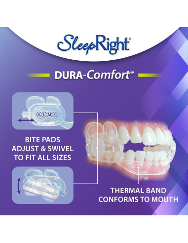 Protector Bucal SleepRight Dura-Comfort para Bruxismo - 1 Cuenta