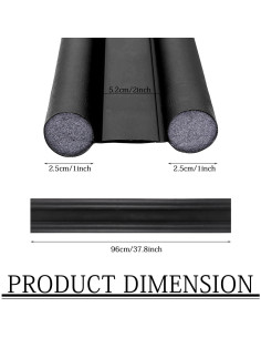 2 Piezas Tapón Aislante Acústico para Puerta 94 cm GGIJ 2