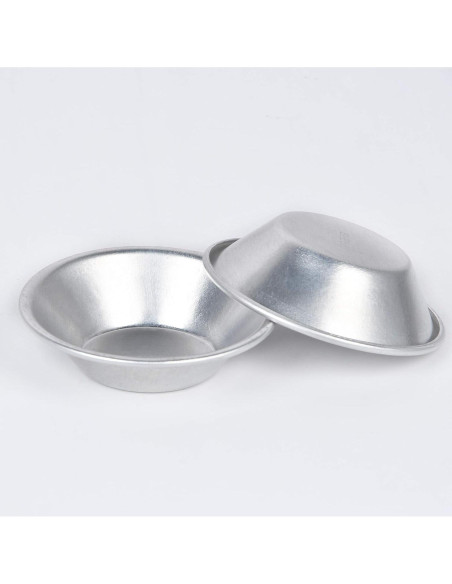 25 Moldes para Tartas de Huevo Milkary de Aluminio Reutilizables