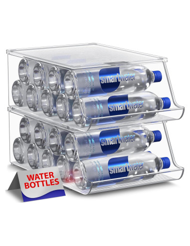 Organizador de Botellas de Agua Sorbus - Dispensador para Nevera (Juego de 2)