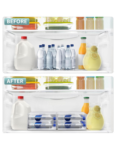 Organizador de Botellas de Agua Sorbus - Dispensador para Nevera (Juego de 2)