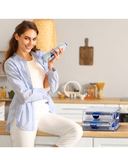 Organizador de Botellas de Agua Sorbus - Dispensador para Nevera (Juego de 2)