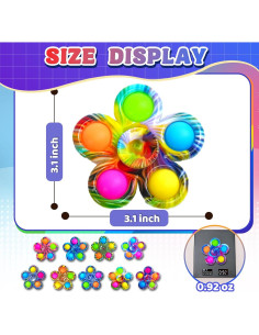 Fidget Spinner 9 PCS Chilvil Juguetes Antiestrés para Niños 2