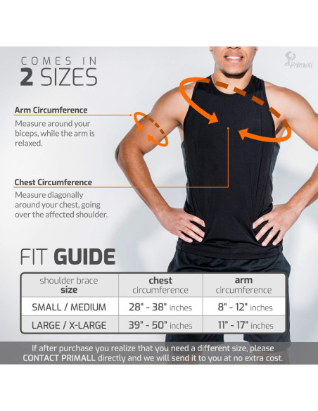 Faja de Hombro Primall Unisex para Lesiones de Hombro