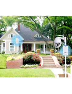 Puente Inalámbrico KuWFi CPE120 300Mbps 1KM Exterior 2