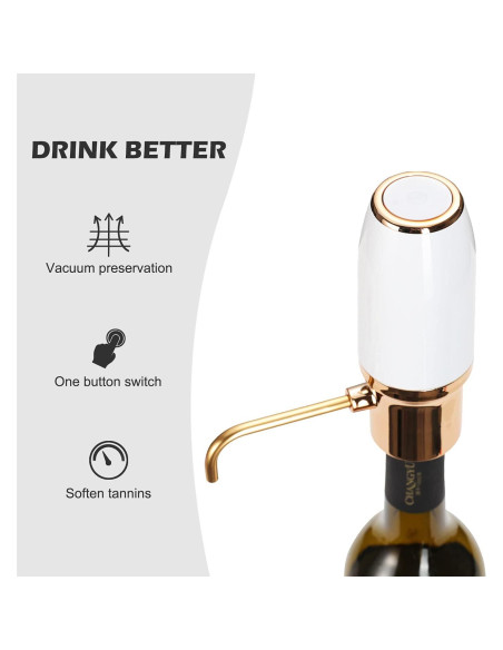 Dispensador de vino eléctrico WINIRINA decantador recargable Dispensador de vino eléctrico WINIRINA decantador recargable