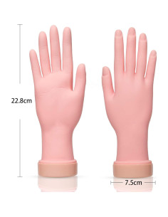 Mano de Práctica de Uñas AORAEM Flexible 22.8cm 2