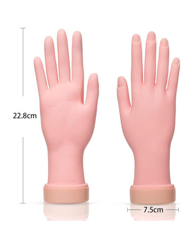 Mano de Práctica de Uñas AORAEM Flexible 22.8cm