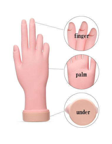 Mano de Práctica de Uñas AORAEM Flexible 22.8cm