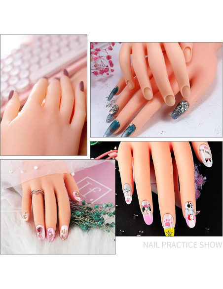 Mano de Práctica de Uñas AORAEM Flexible 22.8cm