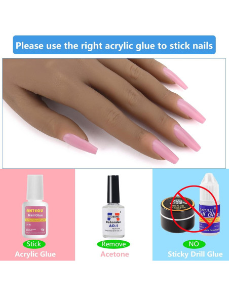 Mano de Práctica de Silicona LIONVISON para Uñas Acrílicas