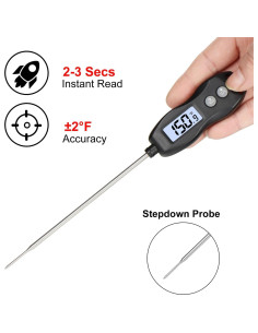 Termómetro Digital de Carne BRAPILOT a Prueba de Agua 300C 2