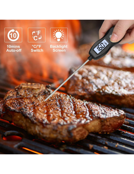 Termómetro Digital de Carne BRAPILOT a Prueba de Agua 300C