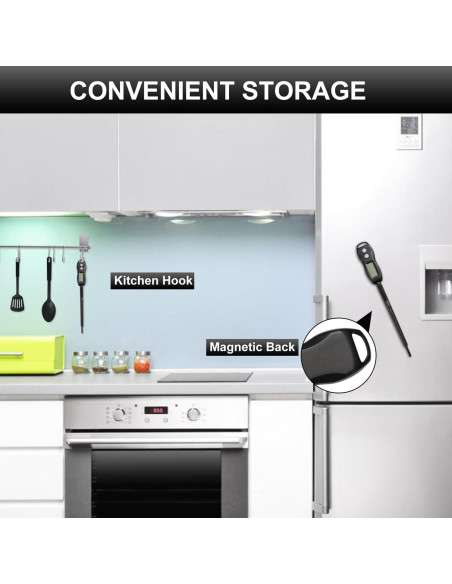 Termómetro Digital de Carne BRAPILOT a Prueba de Agua 300C