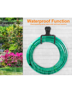 Soporte de Manguera de Jardín PeoMev Metal Resistente 70kg 2