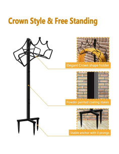 Soporte de Manguera de Jardín Garbuildman - Metal Negro 112.2 cm 2