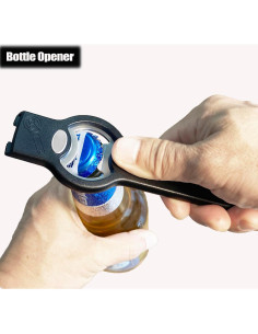 Abrebotellas y abridor de latas Vovoly 3 en 1 magnético negro 2