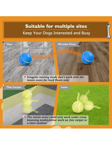 Juguete Interactivo para Perros PetDroid Bola Automática Azul