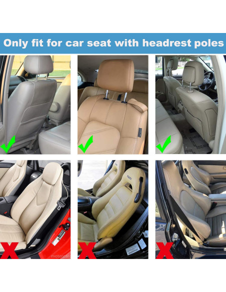 Almohada de Reposacabezas Ajustable Heapany para Coche