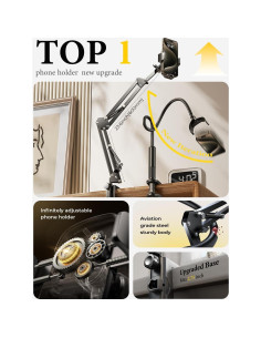 Soporte para Teléfono LISEN 3ra Generación Flexible Negro 2