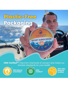 STREAM2SEA Balsamo Solar SPF40 Biodegradable 79.4g x2 2