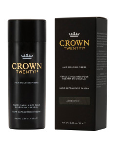 Fibra para Cabello CROWN 28g Marrón Ceniza - Corrector Natural 2