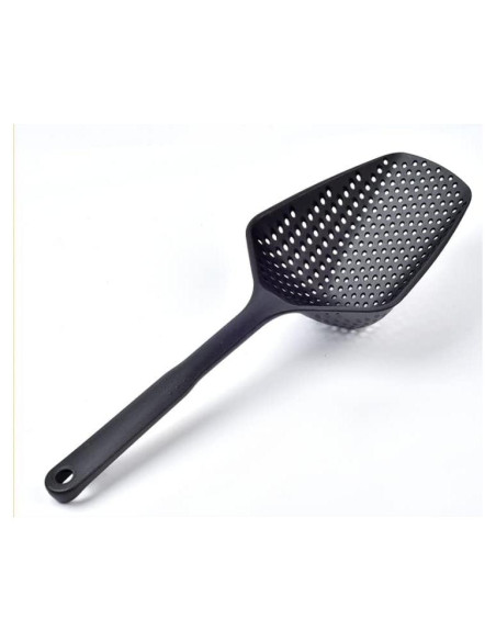 Colador de Nylon ASEANAO con Mango Largo 34.5x12.5cm Negro