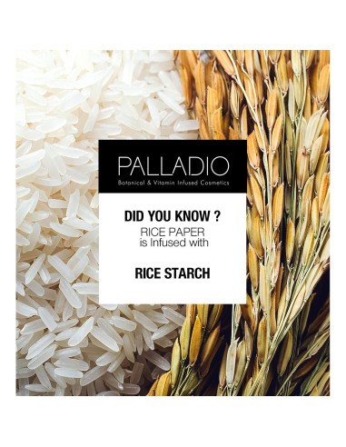 Papel de Arroz Absorbente Palladio para Piel Grasa 40 Hojas