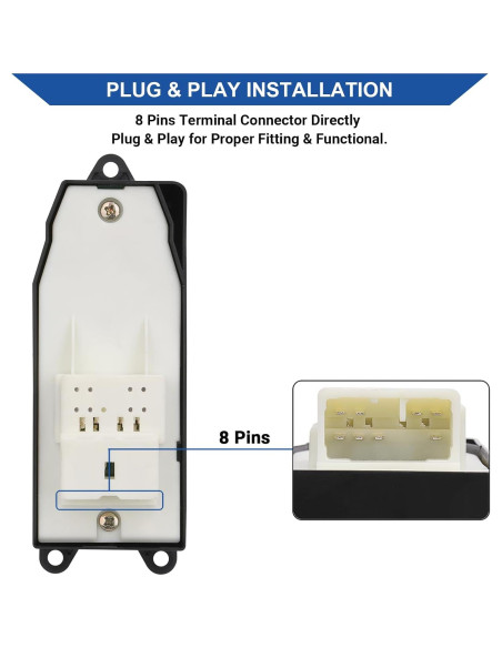 Interruptor Ventana Eléctrica Obaee Toyota 2000-2011 12V