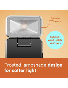 Luz de lectura recargable 86lux LED 3 colores ámbar 2