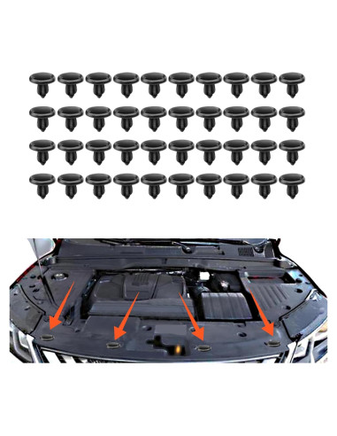 40 Clips de Retención Toyota Lexus 90467-07201 POM