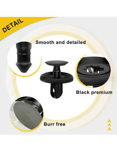 40 Clips de Retención Toyota Lexus 90467-07201 POM