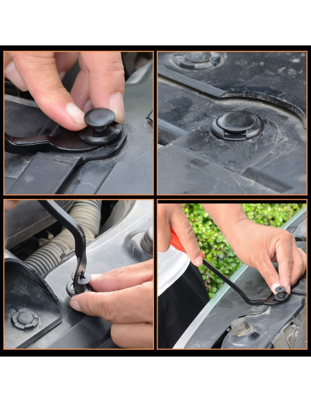 GOOACC 190 Pcs Clips de Retención Automotriz + Removedor