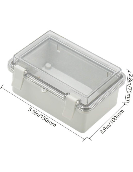 Caja de Conexiones Zulkit IP65 Plástico ABS 150x100x70mm
