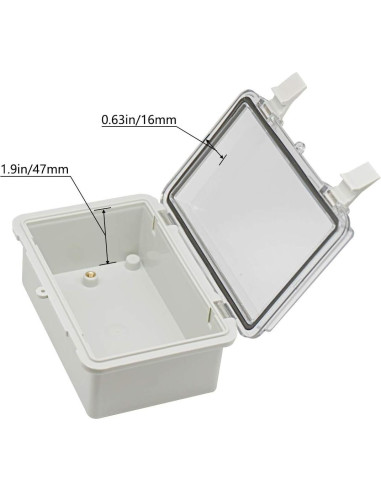 Caja de Conexiones Zulkit IP65 Plástico ABS 150x100x70mm