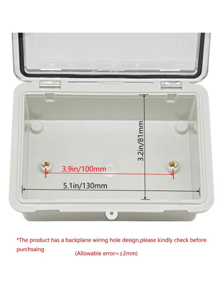Caja de Conexiones Zulkit IP65 Plástico ABS 150x100x70mm