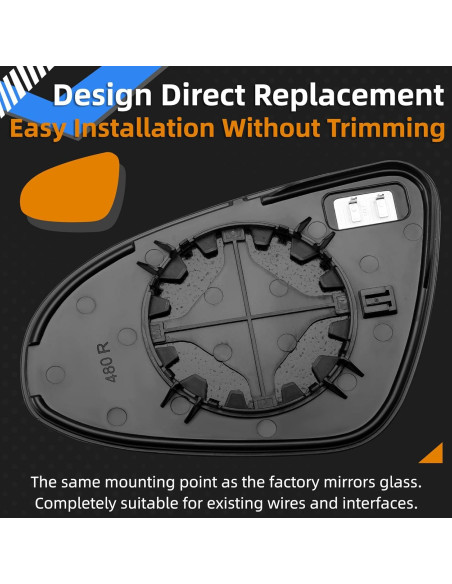 Espejo Lateral Derecho Toyota Corolla 2014-2019 Calefacción