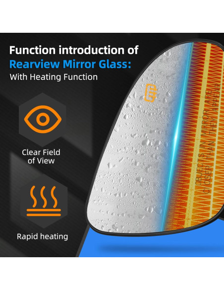 Espejo Lateral Derecho Toyota Corolla 2014-2019 Calefacción